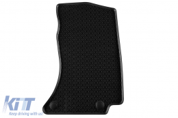 Specific rubber mats suitable for Mercedes E class W214 after 2023, 4-piece set, black color-image-6229816