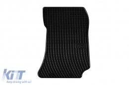 Specific rubber mats suitable for Mercedes E class W212 2009-2016, CLS C218 2011-2018, 4-piece set, black color-image-6230383