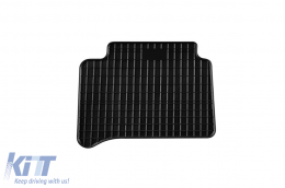 Specific rubber mats suitable for Mercedes E class W212 2009-2016, CLS C218 2011-2018, 4-piece set, black color-image-6230384