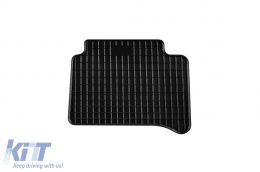 Specific rubber mats suitable for Mercedes E class W212 2009-2016, CLS C218 2011-2018, 4-piece set, black color-image-6230385