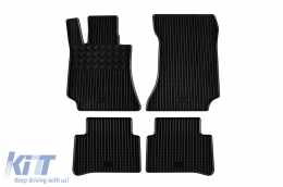 Specific rubber mats suitable for Mercedes E class W212, S212 2009-2016, 4-piece set, black color - ABFMM6023524