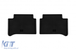 Specific rubber mats suitable for Mercedes E class W211 2002-2008, W211 2002-2008 4-Matic, 4-piece set, black color-image-6249171