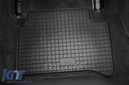 Specific rubber mats suitable for Mercedes E class W211 2002-2008, W211 2002-2008 4-Matic, 4-piece set, black color-image-6249174