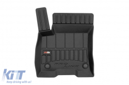 Specific rubber mats suitable for Mercedes EQA after 2021, 3-piece set, black color, with 24-month warranty-image-6223299