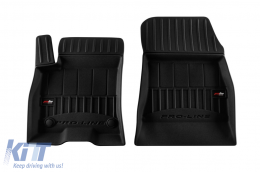 Specific rubber mats suitable for Mercedes EQB X243 after 2021, 3-piece set, black color, with 24-month warranty-image-6224070