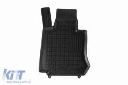 Specific rubber mats suitable for Mercedes EQC after 2019, 4-piece set, black color-image-6215844
