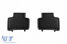 Specific rubber mats suitable for Mercedes EQC after 2019, 4-piece set, black color-image-6215846