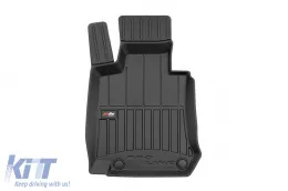Specific rubber mats suitable for Mercedes EQC after 2019, 4-piece set, black color, with 24-month warranty-image-6223278