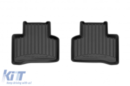Specific rubber mats suitable for Mercedes EQC after 2019, 4-piece set, black color, with 24-month warranty-image-6223280