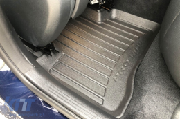 Specific rubber mats suitable for Mercedes EQC after 2019, 4-piece set, black color, with 24-month warranty-image-6223283