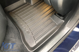 Specific rubber mats suitable for Mercedes EQC after 2019, 4-piece set, black color, with 24-month warranty-image-6223284