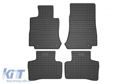 Specific rubber mats suitable for Mercedes EQC after 2019, 4-piece set, black color-image-6230819