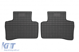 Specific rubber mats suitable for Mercedes EQC after 2019, 4-piece set, black color-image-6230822