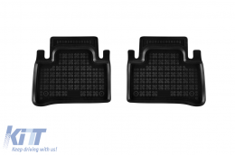 Specific rubber mats suitable for Mercedes EQE V295 EV version after 2022, 4x2 RWD, 4x4 AWD, 4-piece set, black color-image-6215871