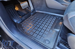 Specific rubber mats suitable for Mercedes EQE V295 EV version after 2022, 4x2 RWD, 4x4 AWD, 4-piece set, black color-image-6215872