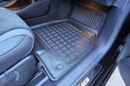 Specific rubber mats suitable for Mercedes EQE V295 EV version after 2022, 4x2 RWD, 4x4 AWD, 4-piece set, black color-image-6215873