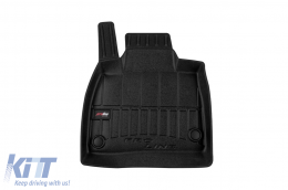 Specific rubber mats suitable for Mercedes EQS SUV X296 after 2022, 3-piece set, black color, with 24-month warranty-image-6223843