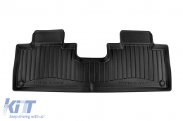 Specific rubber mats suitable for Mercedes EQS SUV X296 after 2022, 3-piece set, black color, with 24-month warranty-image-6223845