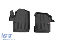 image-18-Specific rubber mats suitable for Mercedes EQV 447 after 2020, 2-piece set, black color, with 24-month warranty