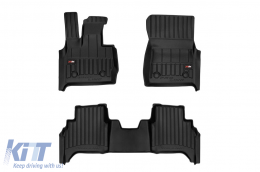 image-71-Specific rubber mats suitable for Mercedes G class W464 2018-2023, W465 after 2024, 3-piece set, black color, with 24-month warranty