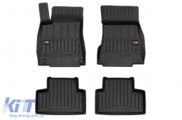 Specific rubber mats suitable for Mercedes GLB X247 after 2019, 4-piece set, black color, with 24-month warranty - ABFMM6017812