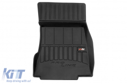 Specific rubber mats suitable for Mercedes GLB X247 after 2019, 4-piece set, black color, with 24-month warranty-image-6222860