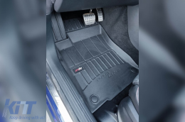 Specific rubber mats suitable for Mercedes GLB X247 after 2019, 4-piece set, black color, with 24-month warranty-image-6222863