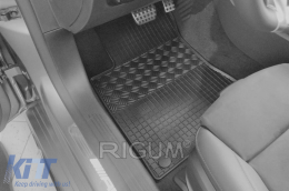 Specific rubber mats suitable for Mercedes GLB X247 after 2019, 4-piece set, black color-image-6229191