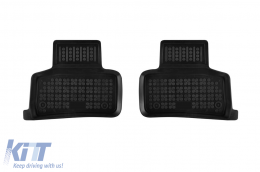 Specific rubber mats suitable for Mercedes GLC X254 MHeV, HeV after 2022, 4-piece set, black color-image-6215886