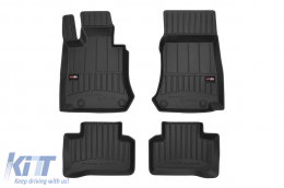 Specific rubber mats suitable for Mercedes GLC X253, GLC Coupe C253 2015-2022, 4-piece set, black color, with 24-month warranty-image-6221174