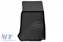 Specific rubber mats suitable for Mercedes GLC X253 after 2015, 4-piece set, black color-image-6226702