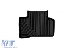 Specific rubber mats suitable for Mercedes GLC X253 after 2015, 4-piece set, black color-image-6226703