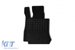 Specific rubber mats suitable for Mercedes GLC SUV X253, Coupe C253, GLC-is after 2015, EQC after 2019, 4-piece set, black color-image-6228911