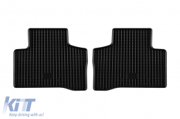 Specific rubber mats suitable for Mercedes GLC SUV X253, Coupe C253, GLC-is after 2015, EQC after 2019, 4-piece set, black color-image-6228913