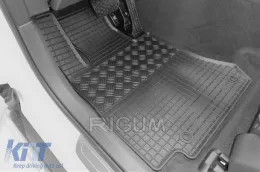 Specific rubber mats suitable for Mercedes GLC SUV X253, Coupe C253, GLC-is after 2015, EQC after 2019, 4-piece set, black color-image-6228914