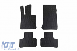 Specific rubber mats suitable for Mercedes GLC X254, GLC coupe after 2023, 4-piece set, black color - ABFMM6018883