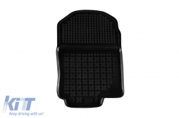 Specific rubber mats suitable for Mercedes GLE W167 after 2019, 7 seats with dignified third row seats, 4-piece set, black color-image-6215816