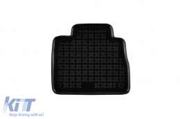 Specific rubber mats suitable for Mercedes GLE W167 after 2019, 7 seats with dignified third row seats, 4-piece set, black color-image-6215817
