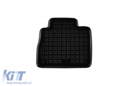 Specific rubber mats suitable for Mercedes GLE W167 after 2019, 7 seats with dignified third row seats, 4-piece set, black color-image-6215818