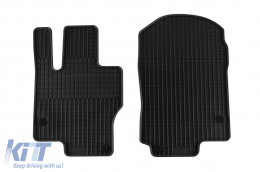 Specific rubber mats suitable for Mercedes GLE W167 after 2019, 5-7 seats, 4-piece set, black color-image-6225162