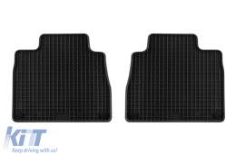 Specific rubber mats suitable for Mercedes GLE W167 after 2019, 5-7 seats, 4-piece set, black color-image-6225163