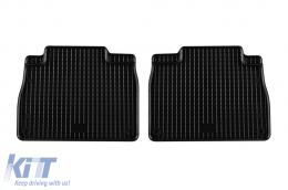 Specific rubber mats suitable for Mercedes GLE SUV W167, Coupe C167, GLE PHEV after 2019, 4-piece set, black color-image-6229305