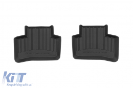 Specific rubber mats suitable for Mercedes GLK X204 2008-2015, 4-piece set, black color, with 24-month warranty-image-6221189