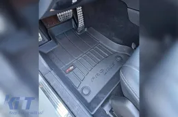 Specific rubber mats suitable for Mercedes GLK X204 2008-2015, 4-piece set, black color, with 24-month warranty-image-6221190