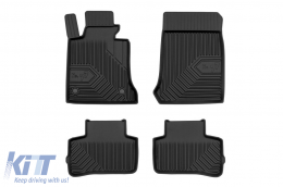Specific rubber mats suitable for Mercedes GLK X204 2008-2015, 4-piece set, black color - ABFMM6018424
