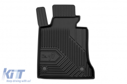 Specific rubber mats suitable for Mercedes GLK X204 2008-2015, 4-piece set, black color-image-6226706