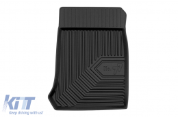 Specific rubber mats suitable for Mercedes GLK X204 2008-2015, 4-piece set, black color-image-6226707