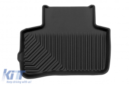 Specific rubber mats suitable for Mercedes GLK X204 2008-2015, 4-piece set, black color-image-6226708
