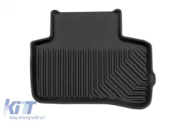 Specific rubber mats suitable for Mercedes GLK X204 2008-2015, 4-piece set, black color-image-6226709