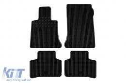 image-49-Specific rubber mats suitable for Mercedes GLK X204 2008-2015, 4-piece set, black color